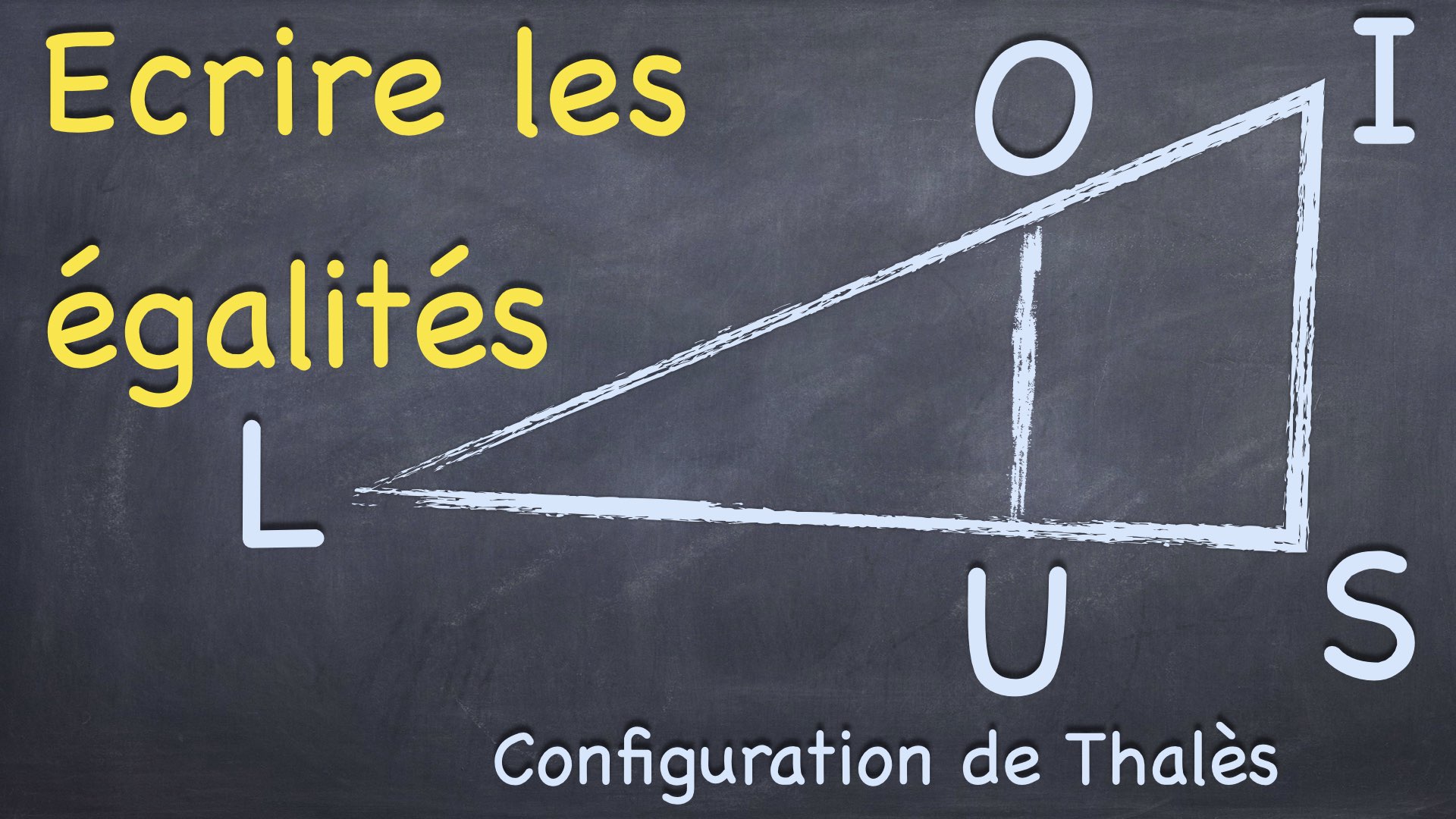 Egalite de Thalès